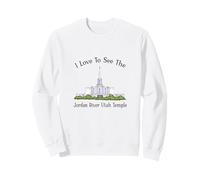 Jordan River Utah Temple, Mi Piace Vedere Il Mio Tempio, Colore Felpa