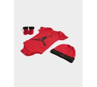 Jordan Set Jumpman Neonati (3 Pezzi), Rosso 0-6M
