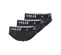 Jordan - Slip Confezione da 3 Pezzi da Uomo Flight Cotton Hip Brief, Nero - Taglia S - JM0743-023 Nero