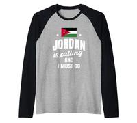 Jordan sta chiamando e devo andare Funny Jordan Travel Wear Maglia con Maniche Raglan