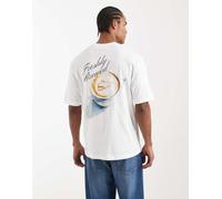 Jordan - T-shirt bianca con stampa sul retro-Bianco S