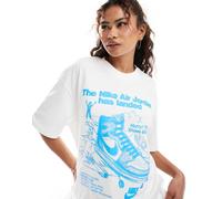 Jordan Women's Oversized Graphic T-Shirt Ref. HJ0136-100 Colore Bianco Taglia XS