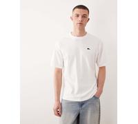 Jordan - T-shirt bianca sportiva con toppa-Bianco XL