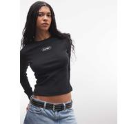 Jordan - Top a maniche lunghe nero XS