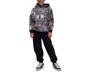 Jordan Tuta da Bambino MJ Brooklyn Aop Nero Taglia 2-3 A Codice 85F239-023