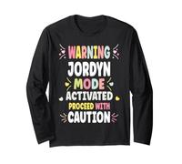 Jordyn Personalized Women's Gift Custom Jordyn Maglia a Manica