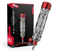 JOREST 19 in 1 EDC Utensile Multifunzione Portatile Set di Cacciaviti con Torx, Regalo Festa Del Papà Compleanno Natale Gadget per Uomini Papà Lui, Kit di strumenti di riparazione Magnetica