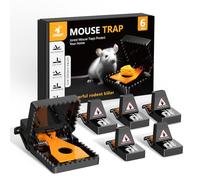 JOREST 6pcs Trappola Per Topi, Trappole Per Topi Per Interni Ed Esterni, Per La Casa, Humane Jawz, Uccisione Rapida Trappole Per Roditori E Trappola Per Ratti