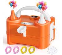 JORETLE Macchina per Gonfia Palloncini Elettrica 400W,Pompa Air Palloncini elettrico Portable 220-240V avec 2 Buses Modes Pour Anniversaires,Mariages&DéCoration