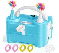 JORETLE Macchina per Gonfia Palloncini Elettrica 400W,Pompa Air Palloncini elettrico Portable 220-240V avec 2 Buses Modes Pour Anniversaires,Mariages&DéCoration