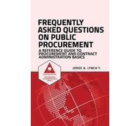 Jorge a Lynch T Jorge A. L Frequently Asked Questions on Public Proc (Tascabile)