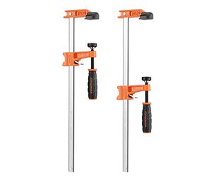 JORGENSEN Morsetto da Falegname Leggera 2 Pezzi, Morse per Legno a Sgancio Rapido, Larghezza di Serraggio 300mm, Forza di Serraggio Massima 136kg, Profondità della Gola 60mm