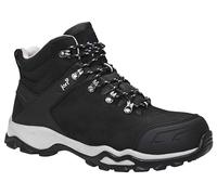 JORI Jo_Powerful Black Mid S3S, scarpe antinfortunistiche da uomo e donna, in pelle, punta in acciaio, leggere, classiche, Nero , 45 EU