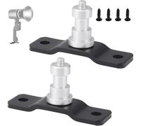 Jorixxy Confezione da 2 supporti a T per montaggio a soffitto da parete con perno da 5/8" con ancoraggio filettato da 1/4" per illuminazione da studio