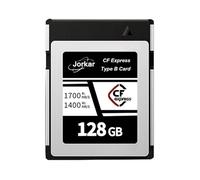 Jorkar CFexpress Type B Scheda di Memoria CF Express 128GB per Fotocamere Nikon Z6II/Z7II/Z9/D6/D5/D850/D500, per Canon EOS-1DX/C300/C500/R5 R5C R3, per Panaso GH6/S1/S1R/S1K, DJI Ronin 4D