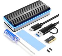 Jorkar USB C 3.2 Scatola SSD 12+16 pin Esterno SSD Per MacBook Air/Pro mid 2013-2017, Lettore Box per Disco SSDs A1466 A1465 A1502 A1398, Mac SSDs a USB-C Case con Indicatore