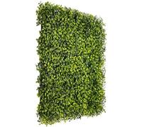 JORON 4 pezzi di siepe da parete di piante artificiali da 50 x 50 cm con protezione UV, motivo prato di Milano, ideale per la decorazione di giardini esterni e protezione visiva