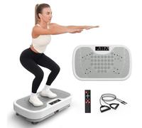 JOROTO JV30 Piastra vibrante | Allenamento per tutto il corpo a casa| 9 modalità di vibrazione | 99 livelli di vibrazione | con bande di resistenza a distanza | Capacità di carico 150kg