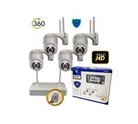 JORTAN SISTEMA DI SORVEGLIANZA NVR KIT CON 4 TELECAMERE (8276-4)
