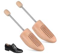 Jortmrd 1 Paia Tendiscarpe Legno Forme per Scarpe Con Molla In Acciaio Anti Pieghe Tendi Scarpe Uomo, Adatti per Scarpe In Pelle, Scarpe Sportive E Stivali (Taglie 43-44)