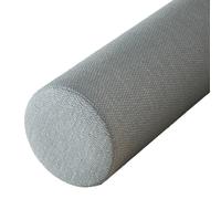 JORTUIO Cuscino Cilindrico Cervicale Memory Foam Cuscino Cilindrico a rullo lungo Supporto Ergonomico per Collo Gambe e Schiena per Letto e Divano, Lombare,Yoga con Federa Lavabile(Grigio,10cmx50cm)