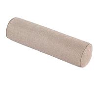 JORTUIO Cuscino Cilindrico Lungo 40/50/60/70/90 cm,Cervicale Rotolo Cilindro Cuscino,Supporto Ergonomico Cuscino Cilindrico Cervicale per Letto Divano,Gambe,Schiena(Light khaki,15x90cm)