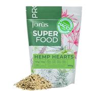 Jorus Semi di Canapa Decorticati 500 g - 100% Naturali, Ricchi di Proteine e Omega 3, Senza Glutine, Vegetariano