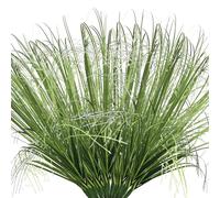 Jorzer 16 arbusti artificiali resistenti ai raggi UV, 50,8 cm, erba di grano finta vegetazione, non sbiadiscono, a bassa manutenzione, decorazione fai da te per esterni/interni