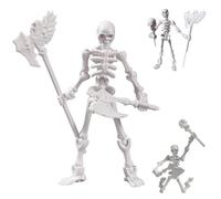 Jorzer Action figure scheletro, chiave scheletro mobile e appendibile con armi multiple, decorazioni desktop fai da te da 3 pezzi per casa, scuola TOYS_AND_GAMES.