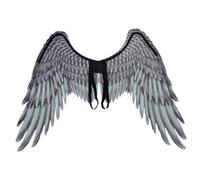 Jorzer Ala nera 105 x 75 cm costume nero per Halloween in tessuto non tessuto Cosplay ala per adulti Carnevale Halloween Costume puntelli Black Wing