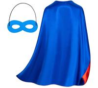 Jorzer Capite di Supereroi e Maschere per Bambini, Set di Supereroi per Bambini, Mantello Fai -da -Te e Maschera per Vestire da Festa in Costumi