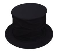 Jorzer Cappello a cilindro nero, cappello da mago alto 6 pollici con scomparto segreto Accessorio per costume da mago per bambini Adulti Vestire forniture per feste di compleanno COPRICAPO COSTUME.