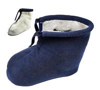 Jorzer Caschi di calzino, calzino Calda Invernale Calza con cowind cowind -Lavabile, Copertura in Pile Spessa Lavabile per Protezione dei Piedi, Blu Navy, m