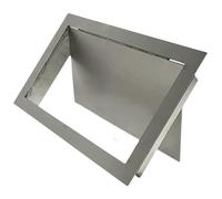 Jorzer Coperchio rettangolare per bidone della spazzatura in acciaio inossidabile 304, 17,8 x 22,9 cm, apertura laterale, coperchio con cerniera verso l'interno per vasca della spazzatura