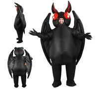 Jorzer Costume da falena di Halloween, Divertente Costume Gonfiabile per Adulti, Tuta Gonfiabile in Poliestere con soffiatore, Costumi di Halloween per Feste, Giochi di Ruolo.