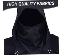 Jorzer Cyber Cowl Hood Scarf, Assassino Assassino Medieval Costume Medievale, Costume da Calore Invernale Cappello da Mantello Unisex per Il Cosplay di Halloween e Indossare quotidianamente Vesti