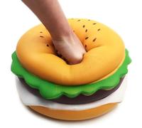Jorzer Giocattoli da spremere, Giocattoli ansiolitici per Hamburger Morbidi e Non appiccicosi da 10 Pollici con Effetto a lievitazione lenta per Compleanno, bomboniere