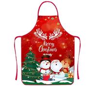 Jorzer Grembiule da cucina natalizio carino impermeabile da cucina con squisiti motivi festivi per cucinare, cuocere al forno, faccende domestiche, 60 x 80 cm, Stile-2, 60x80 cm/23.6x31.5 inch