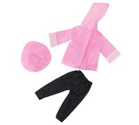 Jorzer Impermeabile per Bambole, Vestiti per Bambole da 18 Pollici, 1 Set Include Cappello, Pantaloni e Cappotto. Vestiti per Americani Carini, Regali Fai da Te per Ragazze, Stile 1.