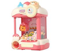 Jorzer Kids Claw Machine, Cute Cartoon Sound Claw Game with 10 Dolls & 24 Currency, Time Limit Fun Play for Kids Girls Boys Toys_And_Games.