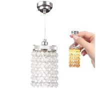 Jorzer Luci per casa delle Bambole Lampadario di a LED Illuminazione per casa delle Bambole Lampadari alimentati a Batteria Miniature Lampada da soffitto Illuminazione in Scala 4 1/12 Miniature