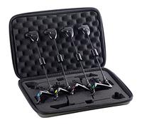 Jorzer Segnalatore di abboccata da Pesca, 4 Pezzi Indicatore di abboccata Universale LED 4 Colori Set di segnalatori di Portatili e riutilizzabili con Borsa portaoggetti con Cerniera