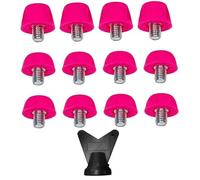 Jorzer Tacchetti in plastica per Scarpe da Calcio con Chiave, 12 Pezzi da 7 mm e 10 mm, Tacchetti da Calcio con Vite M 5, di Ricambio per Campo da