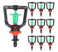 Jorzer Testa dell'irrigatore Ugelli per irrigazione Micro Spray rotanti a 360 Gradi con Gancio Singolo per un'irrigazione Uniforme nella Serra.