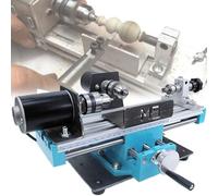 JOSBY Microtornio per Metalli da 7000 Giri/min, Trapano da banco per Perline di Legno Fai da Te, fresatrice ad Alta precisione da 400 W, Regolazione a Sette velocità, Doppio Cuscinetto