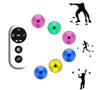 JOSBY Reaction Training Light, Kit di Allenamento per la velocità di Reazione Agile (3/4/6 lampade opzionali), Tempo di agilità e Reazione, Telecomando multimodale, per Allenatori, palestre