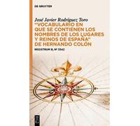 José Javier Rod “Vocabulario en que se contienen los nombres (Copertina rigida)
