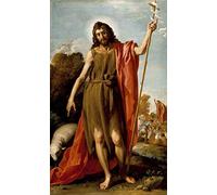 Jose Leonardo - San Giovanni Battista nel Wilderness, arte vintage, 30,5 x 20,3 cm (A4) Riproduzione poster