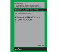 José Luis Cifuentes Honr Estudios Sobre Negación Y Cuantifica (Copertina rigida)