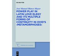José Manuel Bla Power Play in Latin Love Elegy and its Multip (Copertina rigida)